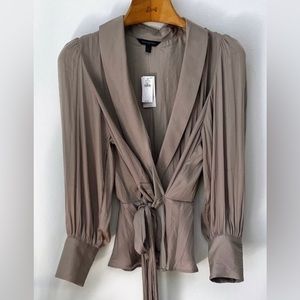 Banana Republic Silky Wrap Blouse